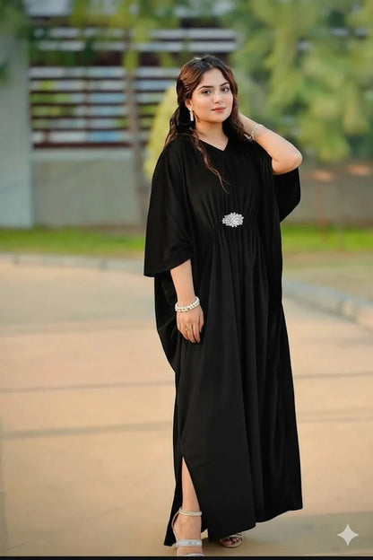 VELVET KAFTAN FROCK